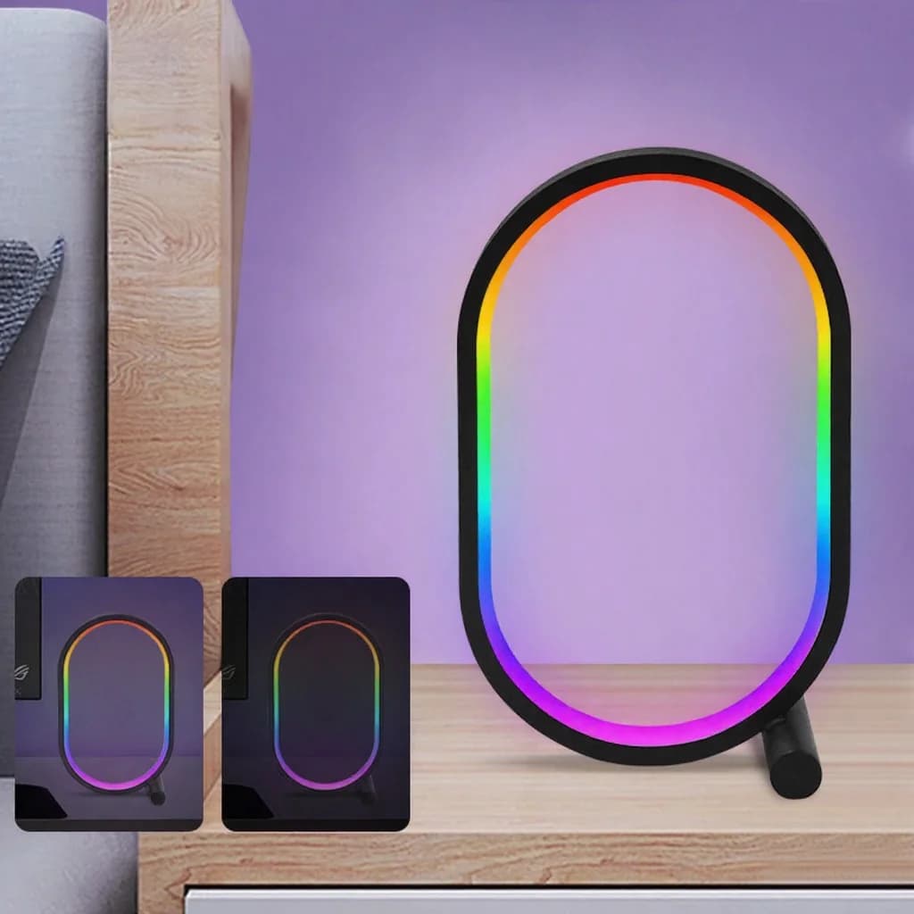 RGB stolní lampa se synchronizací hudby, ovládáním aplikací a světly reagujícími na zvuk