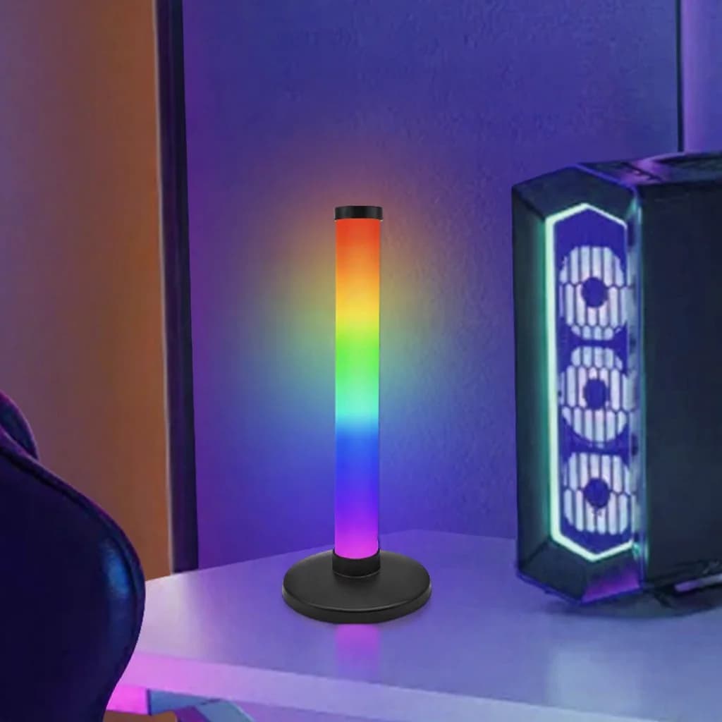 RGB atmosférické světlo reagující na zvuk pro herní setup