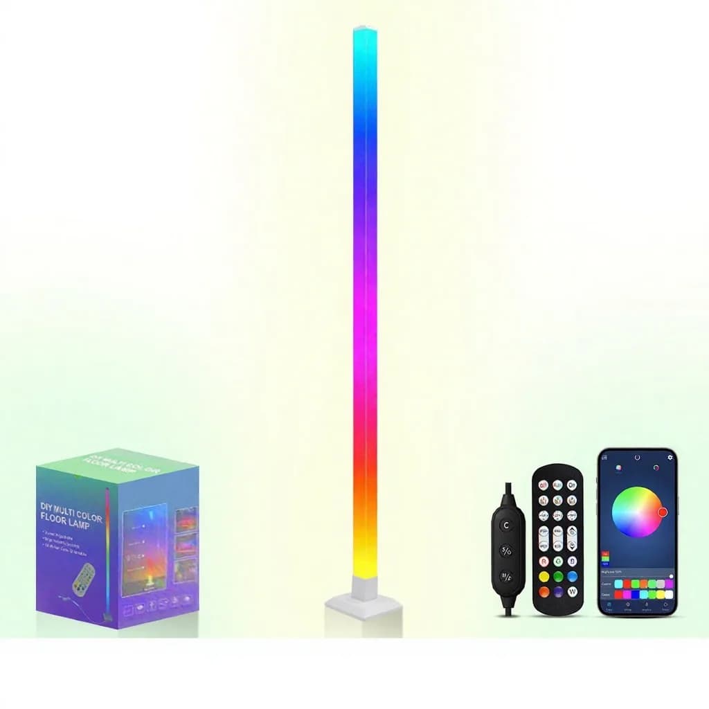 Chytrá RGB stojací lampa se synchronizací hudby a LED světlem ovládaným aplikací