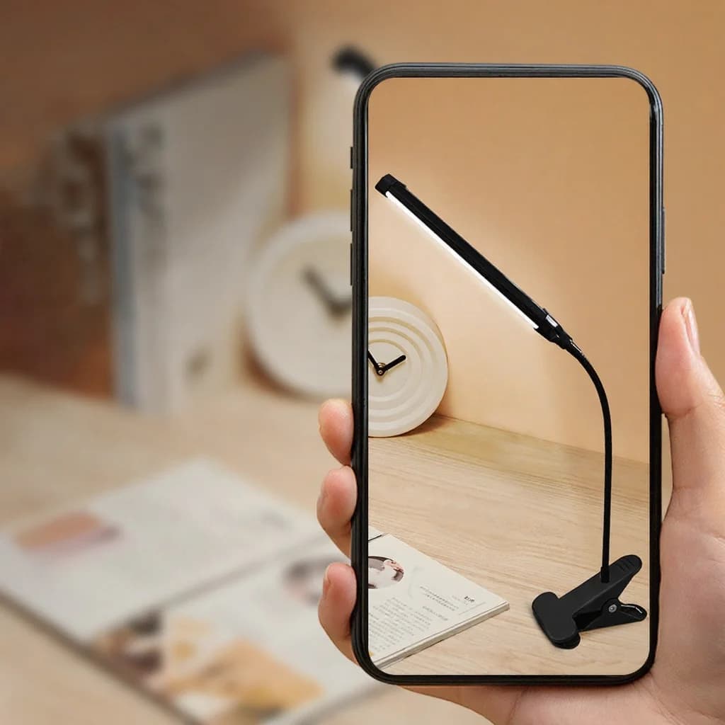 USB LED klipová lampička na čtení a studium