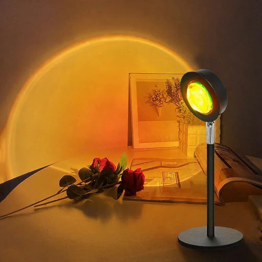USB projekční lampa Západ slunce RGB atmosférické světlo