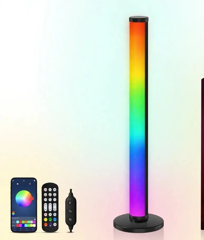 RGB LED stolní lampa reagující na zvuk s ovládáním přes aplikaci