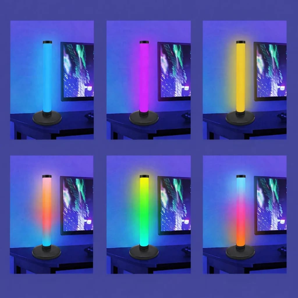 RGB atmosférické světlo reagující na zvuk pro herní setup