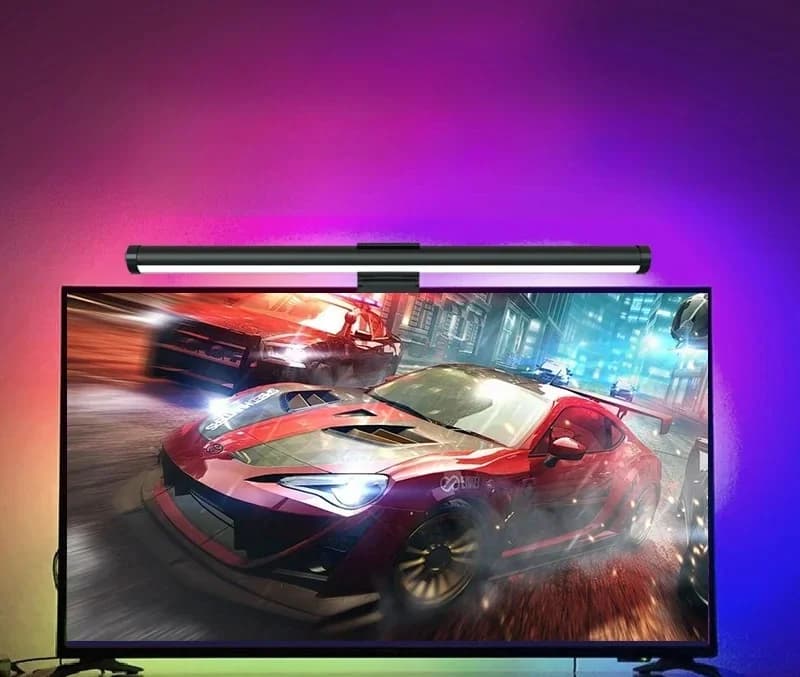 LED světelná lišta na monitor napájená přes USB, stolní lampa na obrazovku