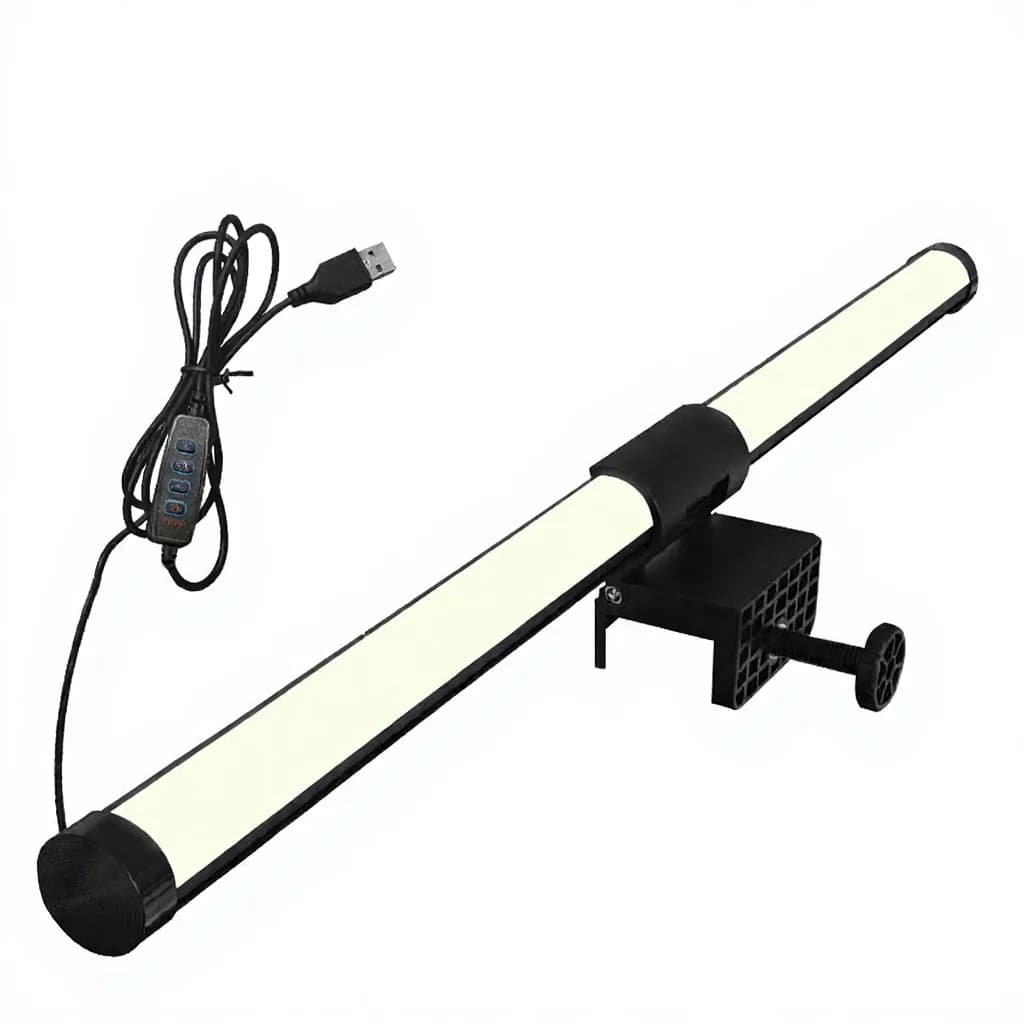 LED světelná lišta na monitor napájená přes USB, stolní lampa na obrazovku