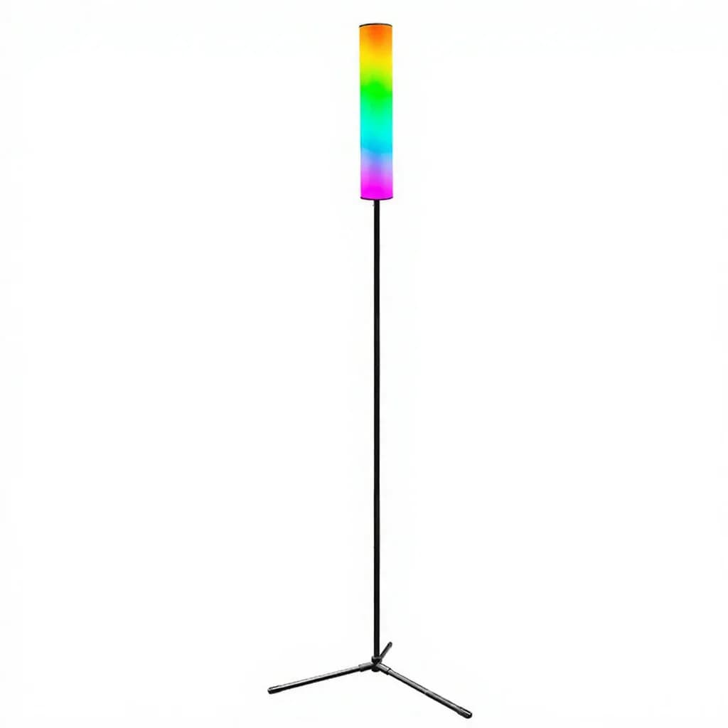 RGB LED stojací lampa na trojnožce s dálkovým ovládáním