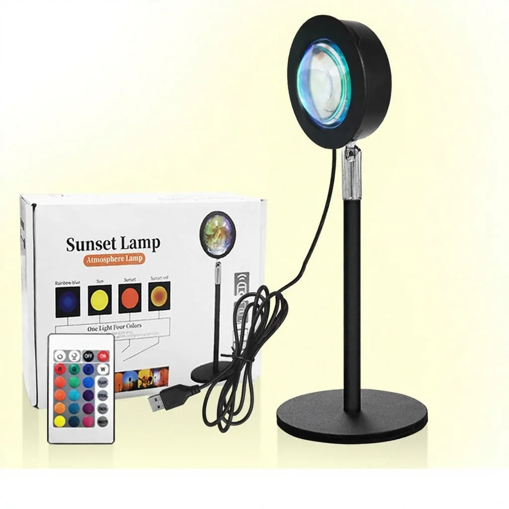 USB projekční lampa Západ slunce RGB atmosférické světlo
