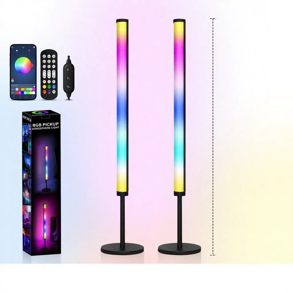 RGB LED stolní atmosférická lampa se synchronizací hudby a ovládáním přes aplikaci