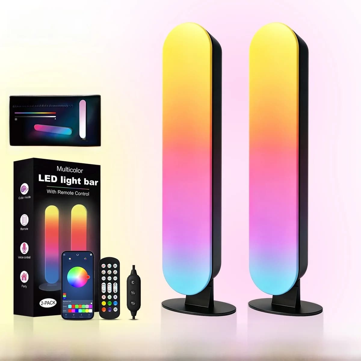 RGB LED ambientní osvětlení s Bluetooth synchronizací hudby a ovládáním přes aplikaci