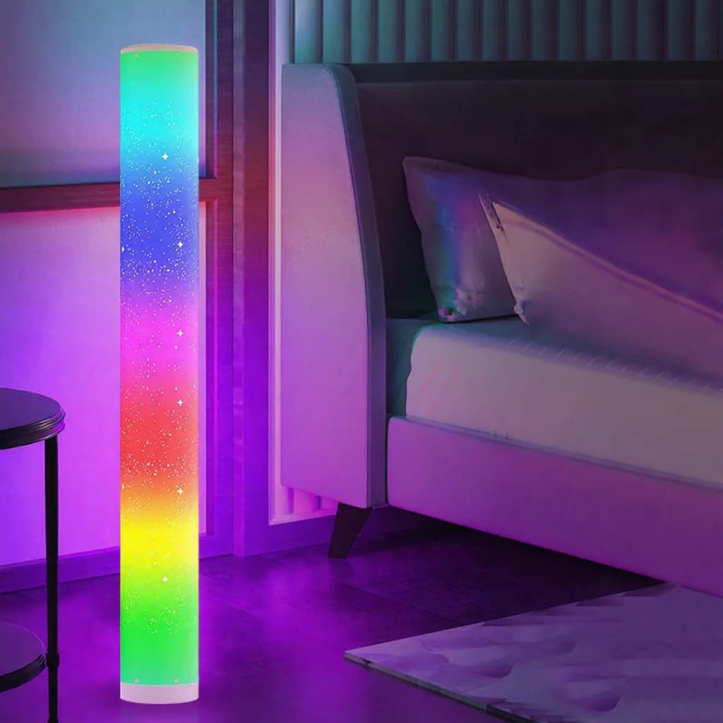 RGB LED stojací lampa s hvězdicovým vzorem, dálkové a app ovládání