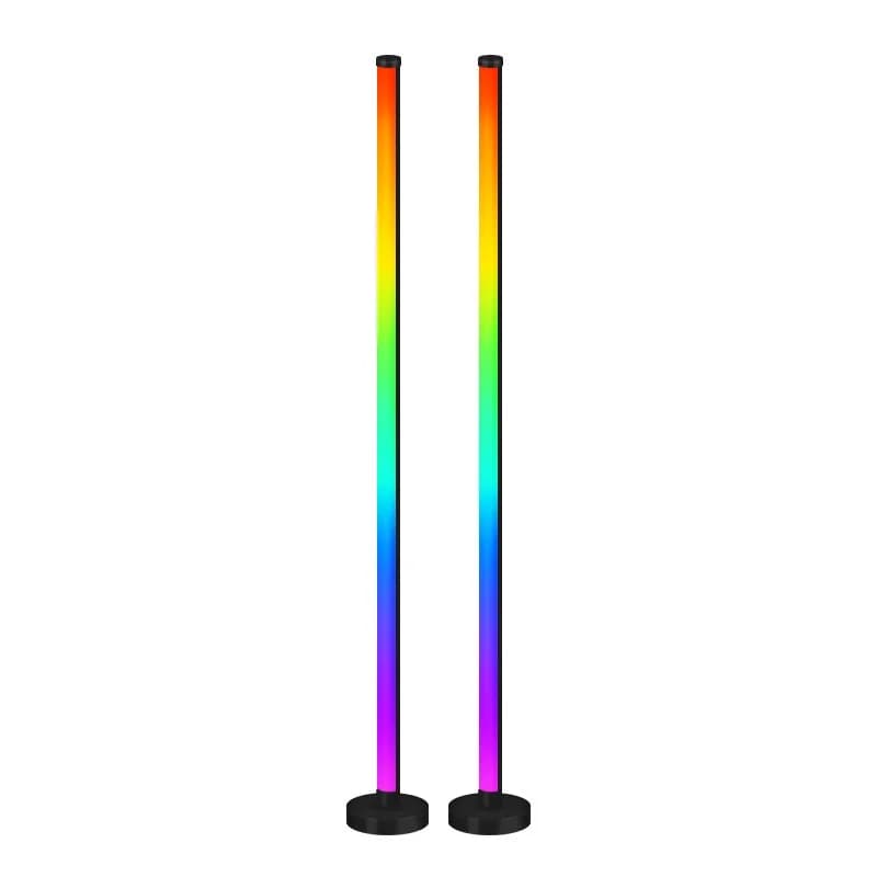 RGB stojací lampa s synchronizací hudby, ovládáním přes aplikaci a dálkový ovladač