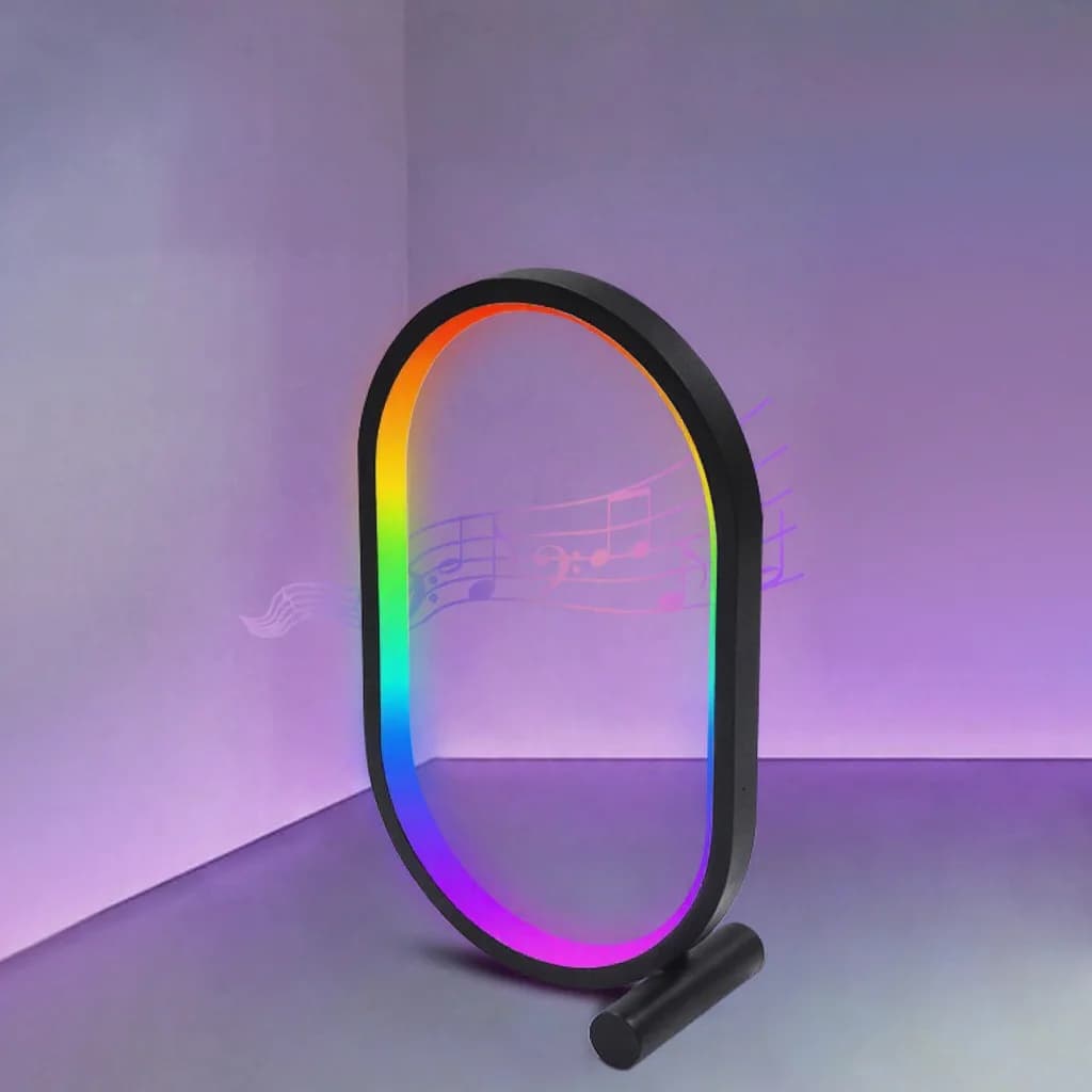 RGB stolní lampa se synchronizací hudby, ovládáním aplikací a světly reagujícími na zvuk