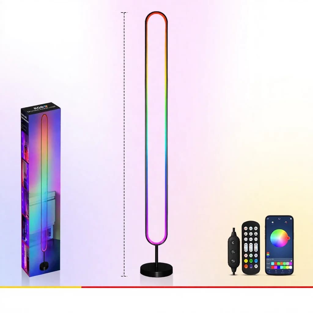 RGB LED atmosférické světlo aktivované zvukem s ovládáním aplikací