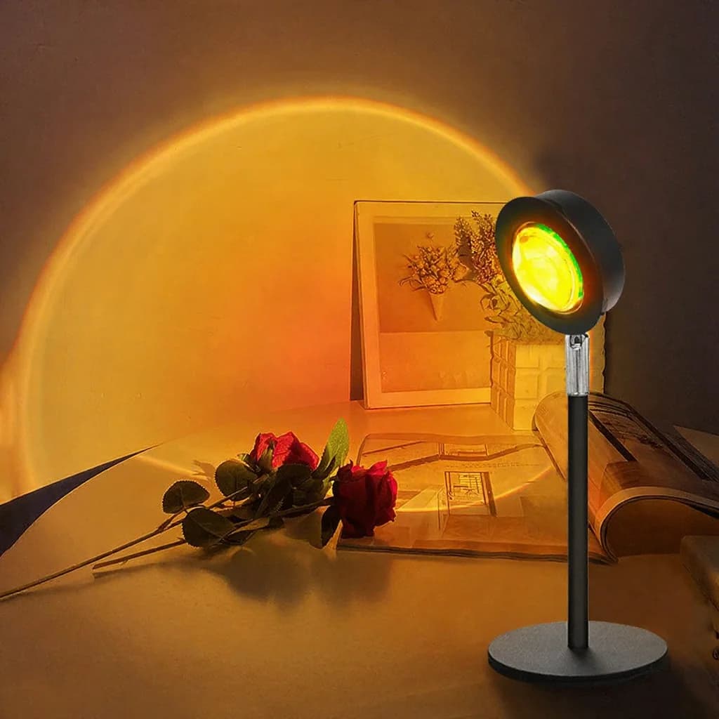 USB projekční lampa Západ slunce RGB atmosférické světlo