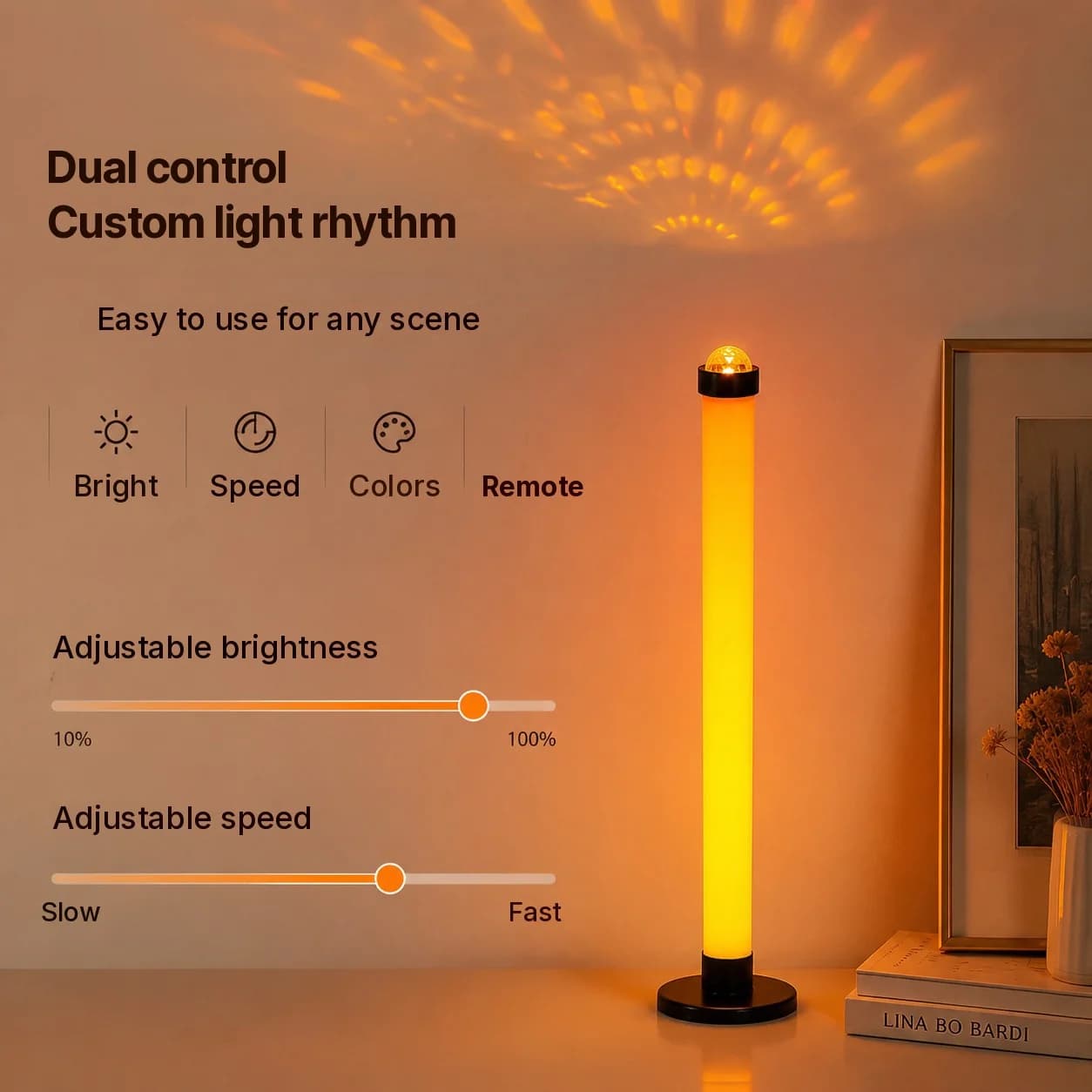 RGB projekční atmosférická lampa se synchronizací hudby a dálkovým ovládáním
