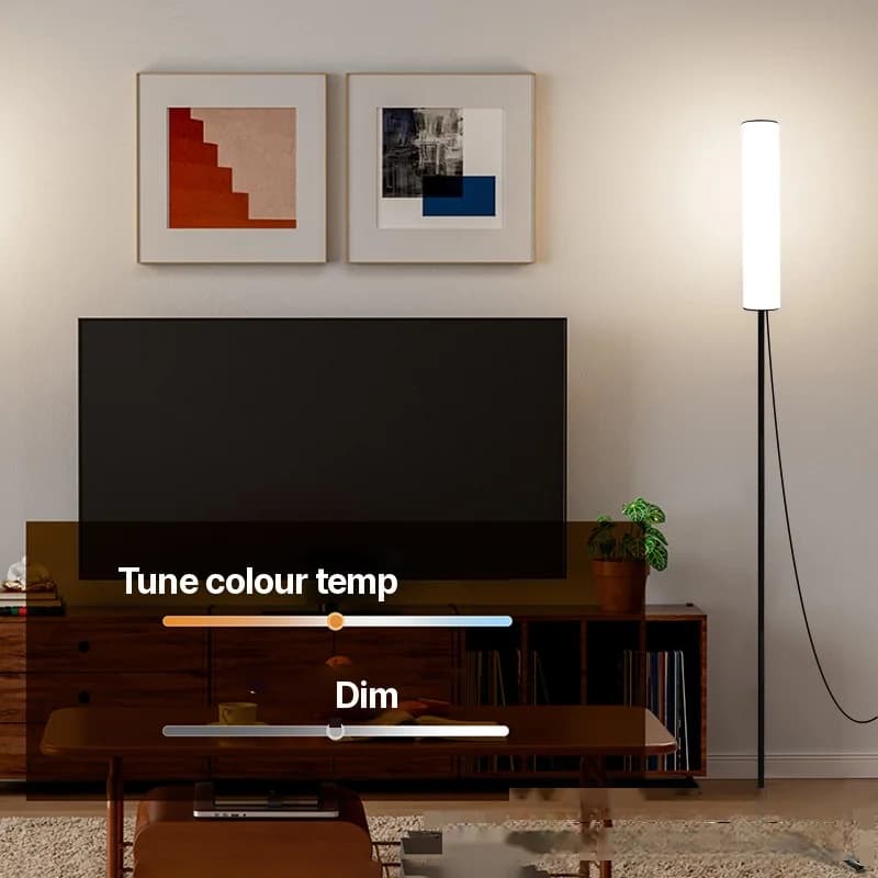 Nastavitelná LED stojací lampa na trojnožce se třemi barevnými režimy