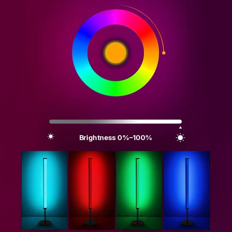 RGB LED stolní atmosférická lampa se synchronizací hudby a ovládáním přes aplikaci