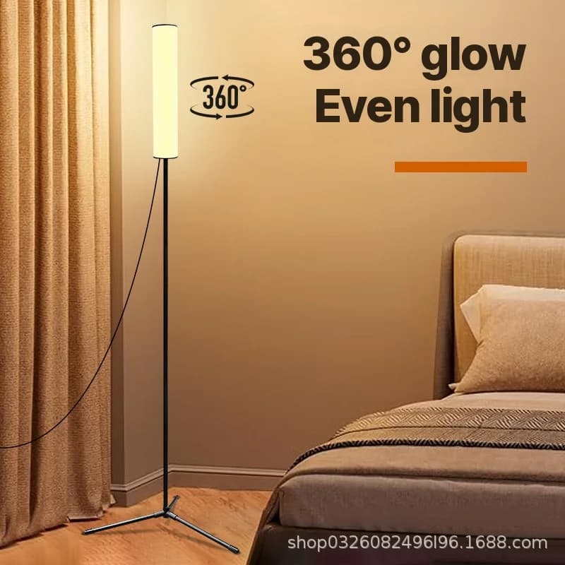 Nastavitelná LED stojací lampa na trojnožce se třemi barevnými režimy