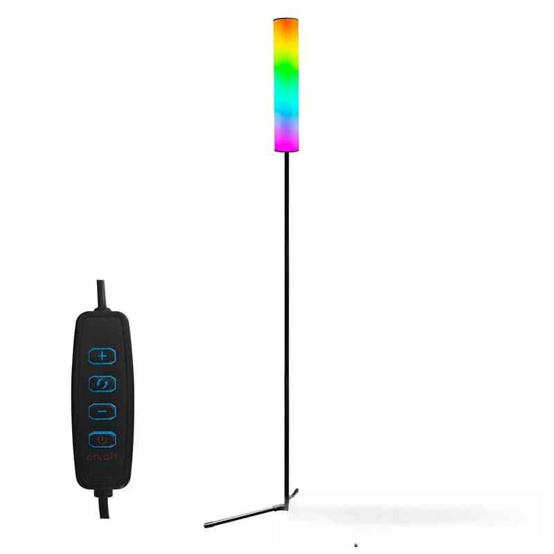 RGB LED stojací lampa na trojnožce s dálkovým ovládáním