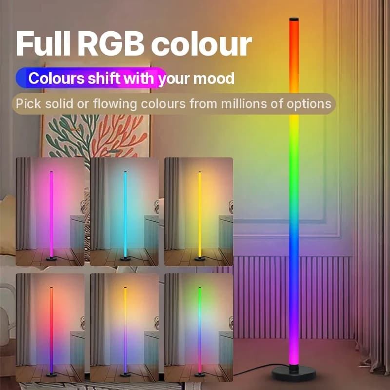 RGB skládací stojací lampa se synchronizací hudby a ovládáním přes aplikaci