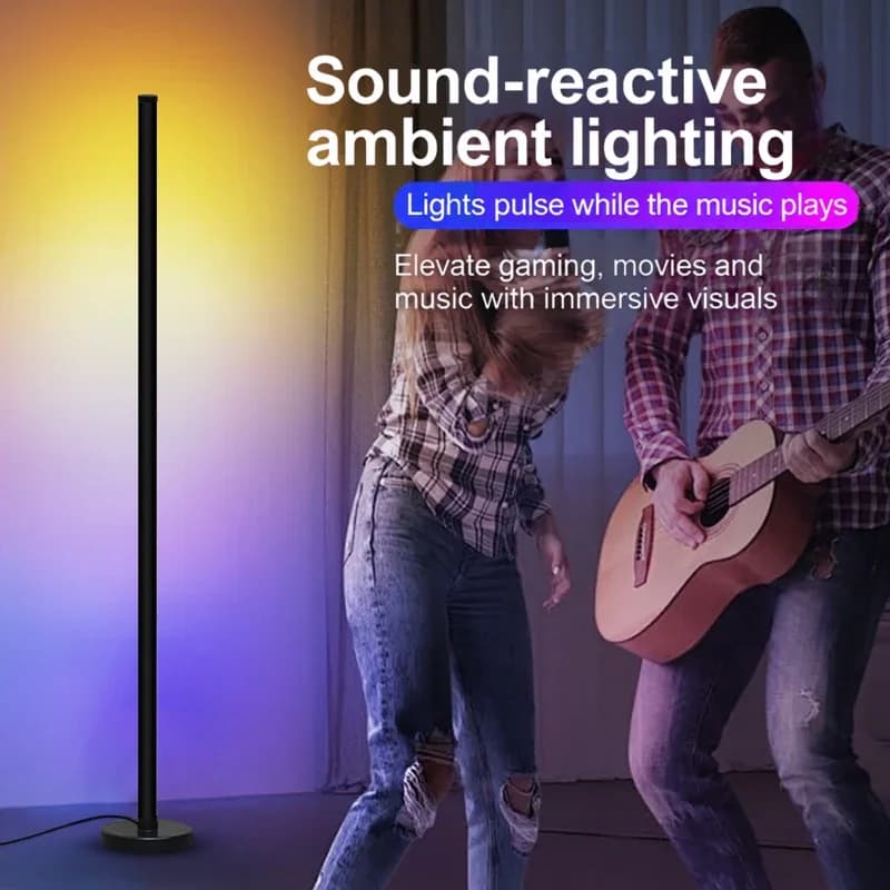 RGB skládací stojací lampa se synchronizací hudby a ovládáním přes aplikaci
