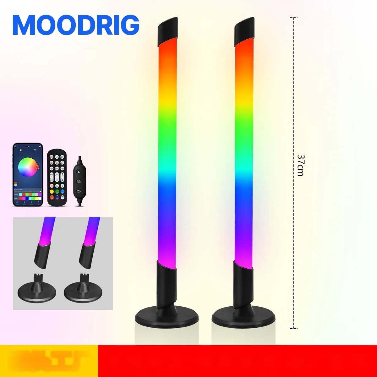 USB RGB atmosférické světlo synchronizované s hudbou pro stolní gaming