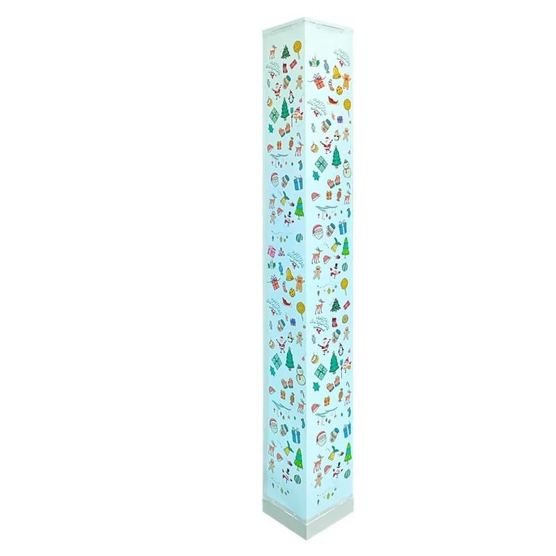 Čtvercová stojací lampa s dálkovým ovládáním, LED ambientní světlo do obývacího pokoje