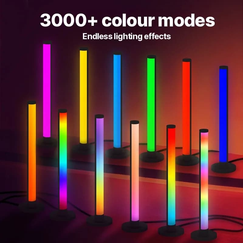 RGB LED stolní lampa reagující na zvuk s ovládáním přes aplikaci